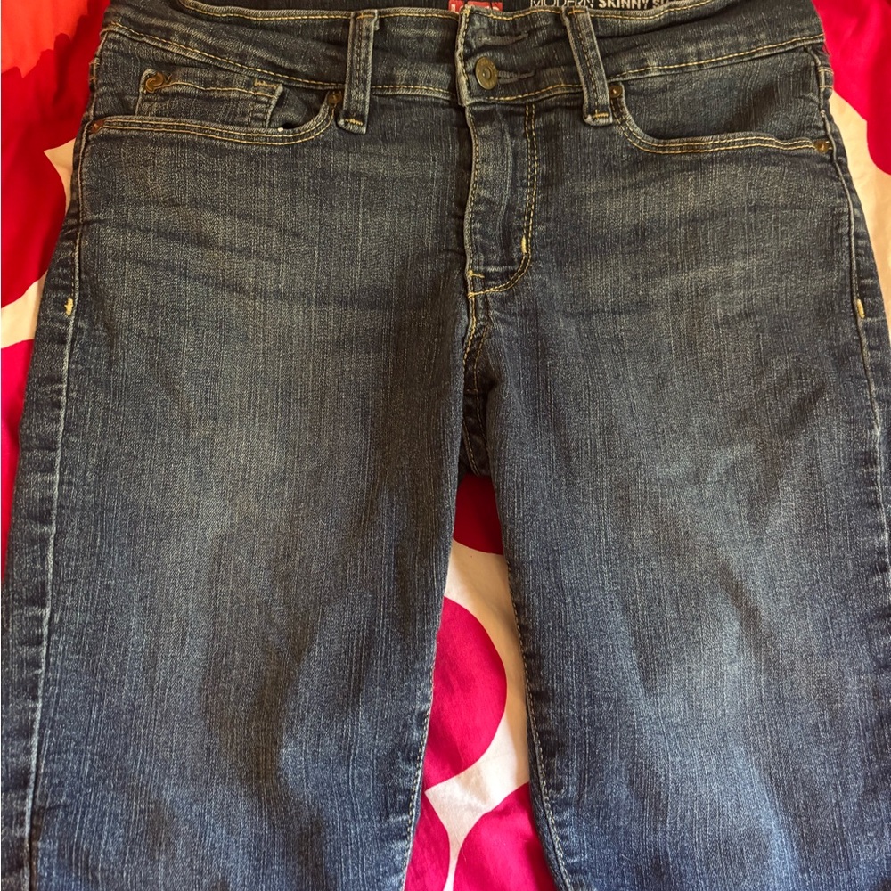 Levi's Dark Blue Denim Shorts- Stretch